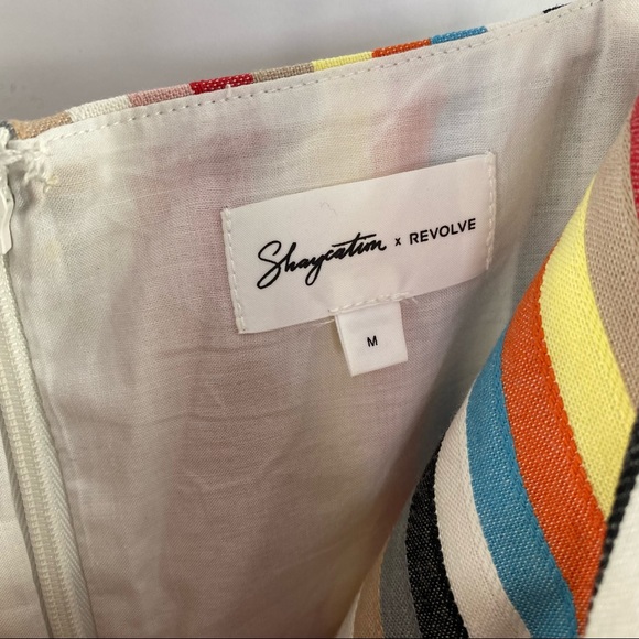 Shaycation x REVOLVE Elsie Mini Dress Striped Multicolor Women’s SOLD - Picture 3 of 5